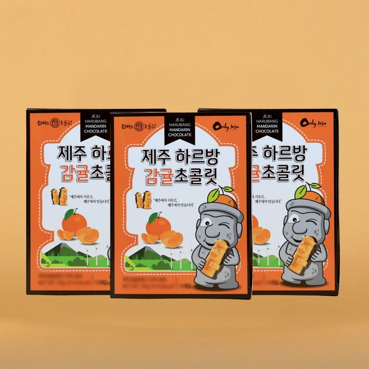 하르방 감귤초콜릿 여행선물 제주기념품 선물 특산품 3묶음, 234g, 1개
