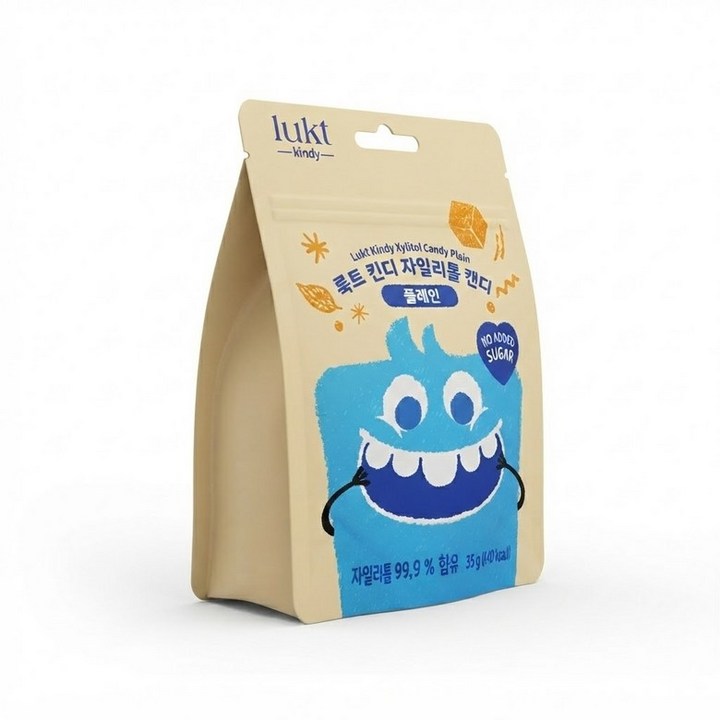 룩트 킨디 자일리톨 캔디 플레인, 35g, 1개