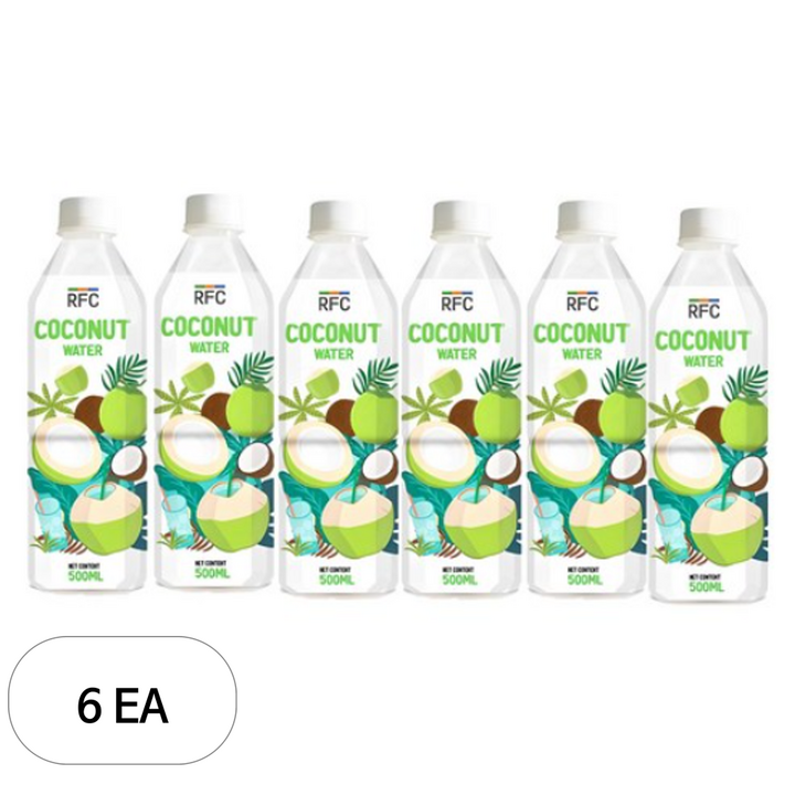 탄도 코코넛워터 100%, 500ml, 6개