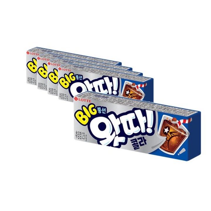 왓따 콜라 풍선껌, 23g, 6개