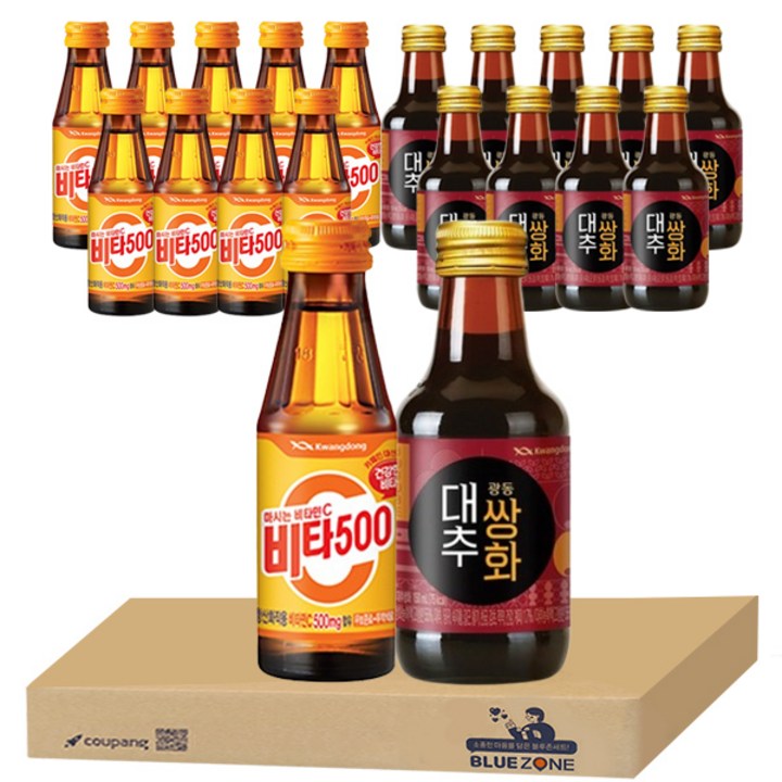 비타500 100ml x 10병 + 대추쌍화 150ml x 10병, 20병, 1,000 mL