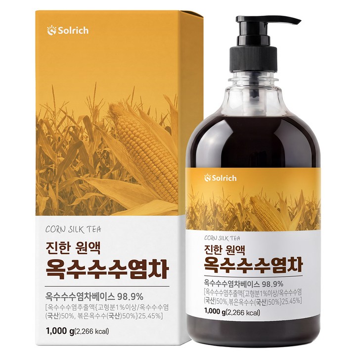 진한 원액 옥수수수염차 진액 펌핑 HACCP 해썹 식약처 인증, 1개, 1kg