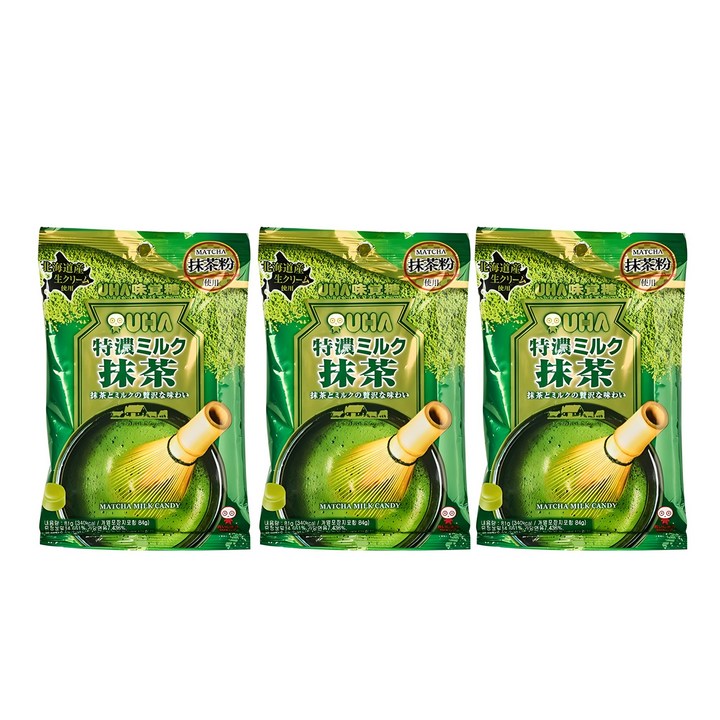 유하미카쿠토 밀크 마차 캔디, 81g, 3개