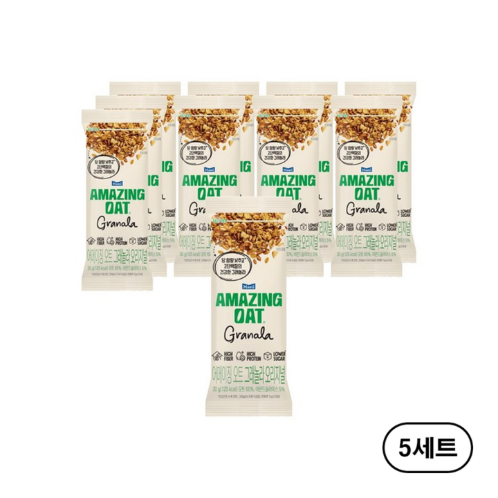 어메이징오트 그래놀라 오리지널 10p, 300g, 5개