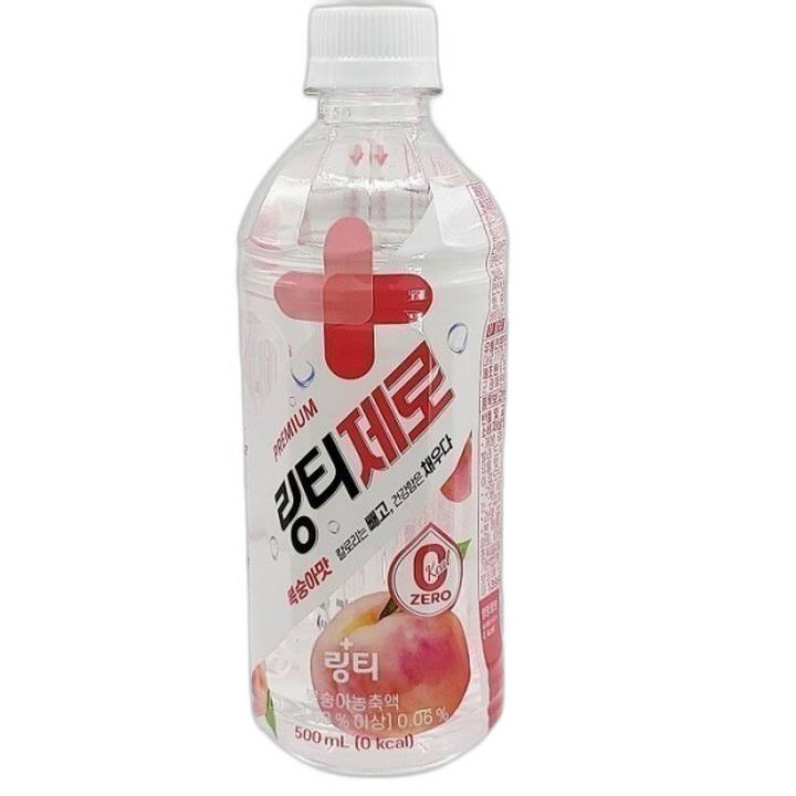 링티 제로 복숭아맛, 48개, 500ml