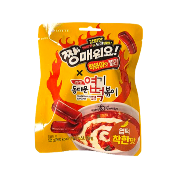 롯데웰푸드 짱매워요 떡볶이맛 젤리 착한맛, 2개, 52g