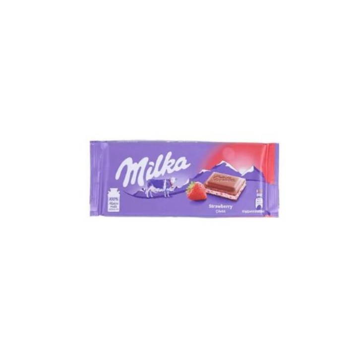 밀카 스트로베리 요거트 초콜릿, 100g, 4개