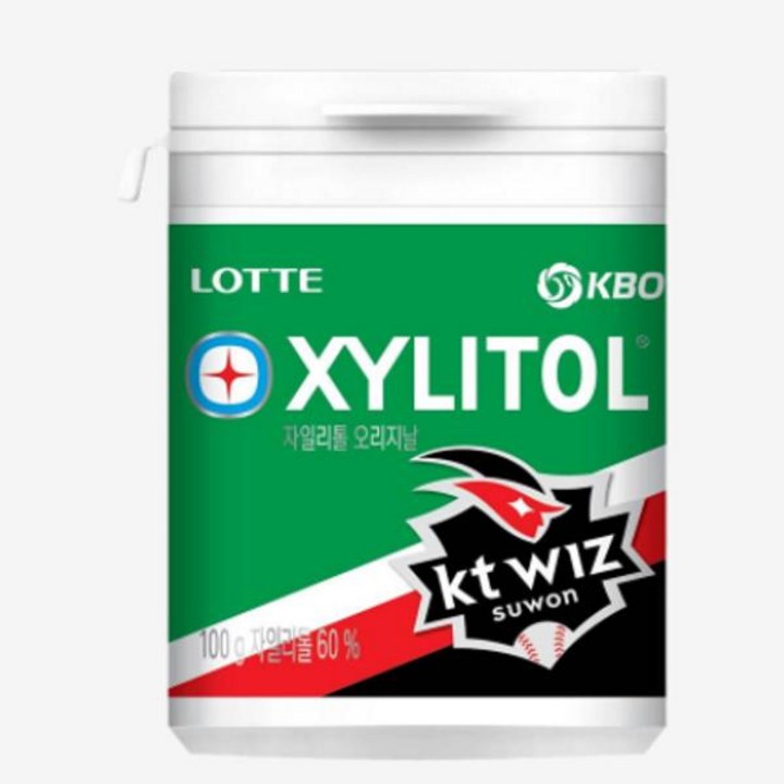 롯데자일리톨 KBO 오리지날 껌 KT 위즈, 100g, 1개
