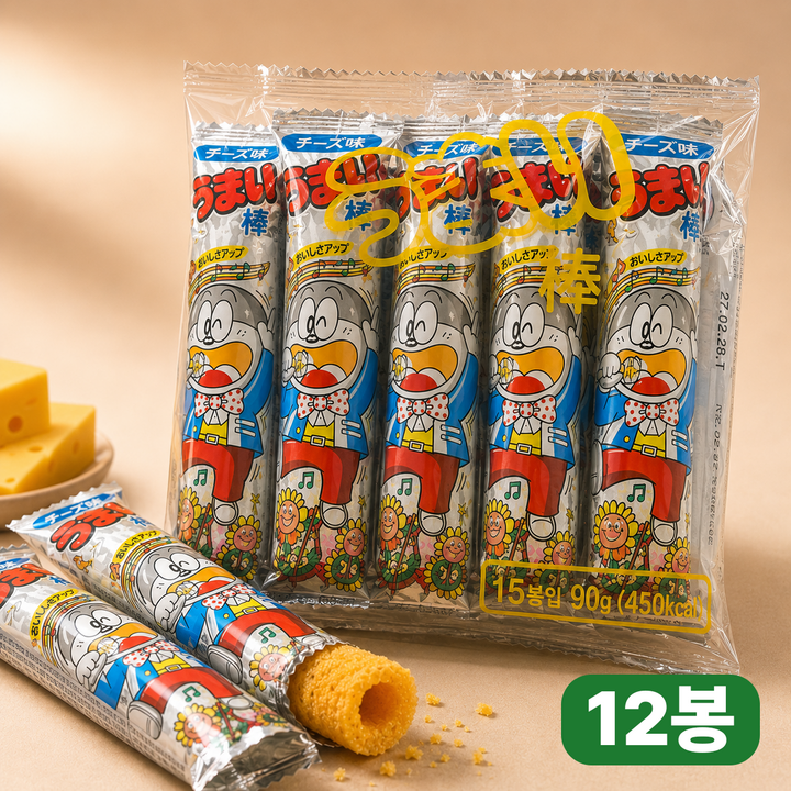 우마이봉 파티타임 치즈맛, 90g, 12개