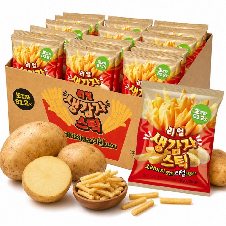 오즈랜드 감자스틱 360g, 18개, 20g