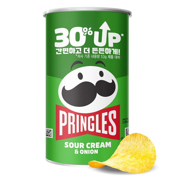 프링글스 양파맛(사워크림 앤 어니언), 70g, 12개