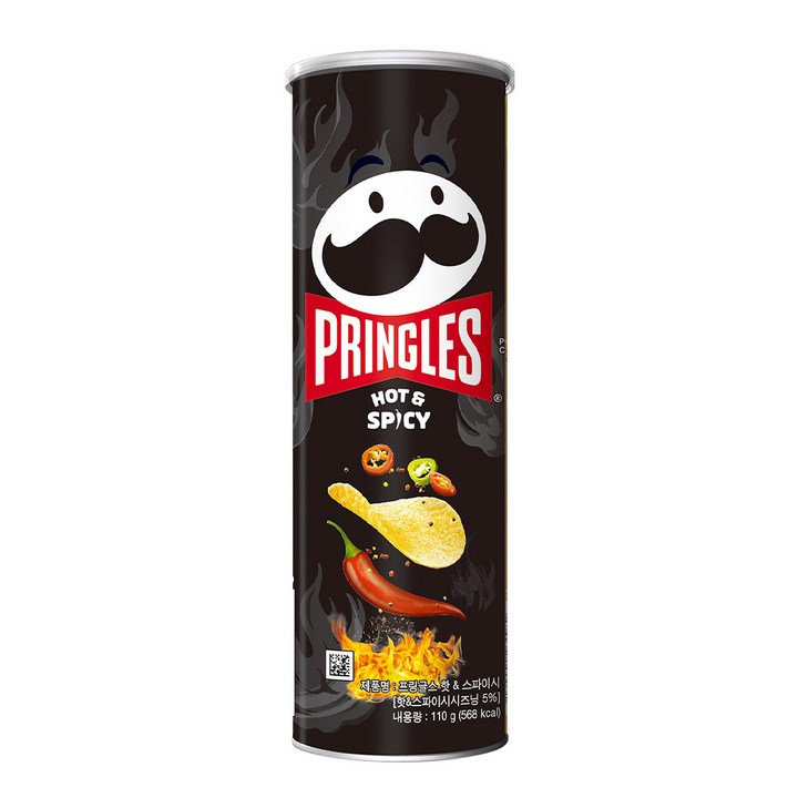 켈로그 프링글스 매운맛, 110g, 9개