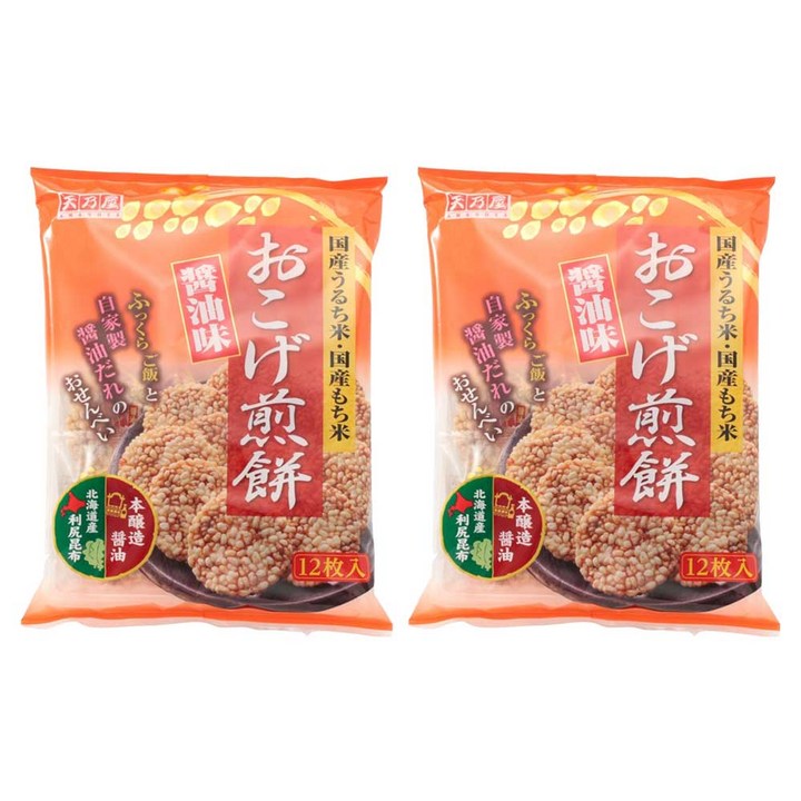 아마노야 누룽지 전병 간장 맛 12개입, 2개