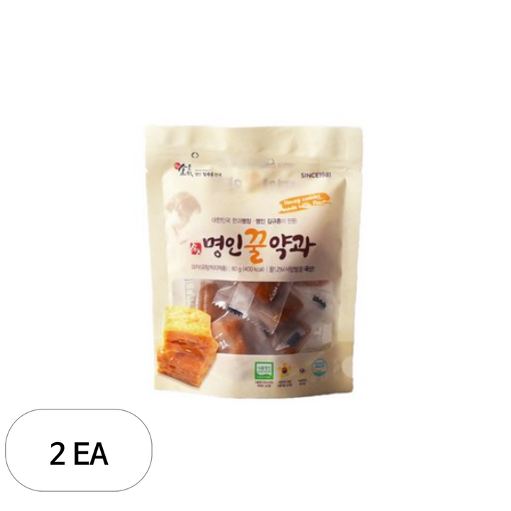 김규흔한과 명인 꿀약과, 80g, 2개