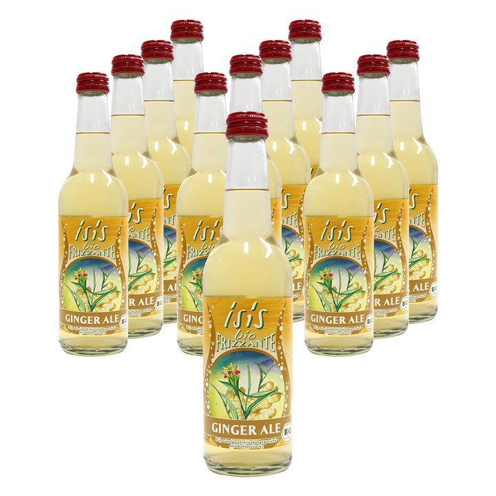 isis 아 유기농 진저에일 탄산음료, 330ml, 12개