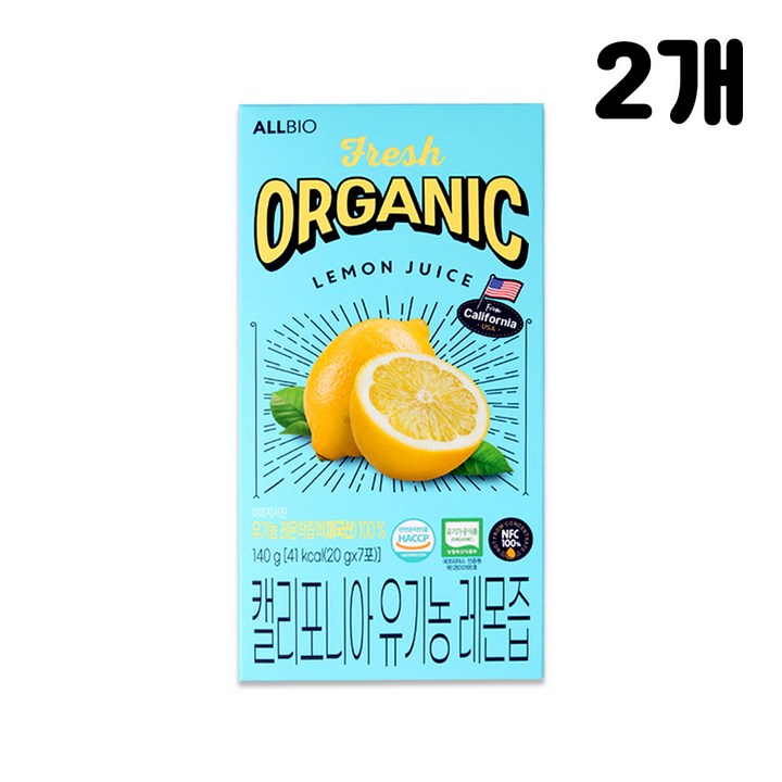 캘리포니아 유기농 레몬즙 140g, 280g