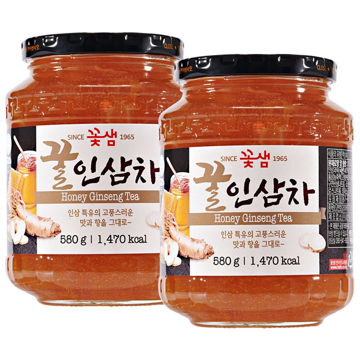 꽃샘 꿀인삼차, 580g, 1개입, 2개