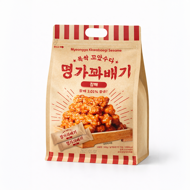 명가꽈배기 참깨, 500g, 1개