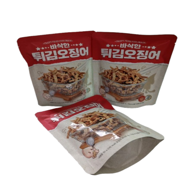 몽글몽글마켓 바삭한 튀김오징어, 3개, 50g