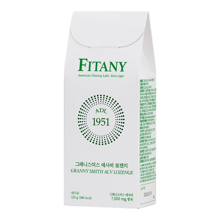 [FITANY] 피타니 그래니스미스 애사비 로젠지, 1개, 120g