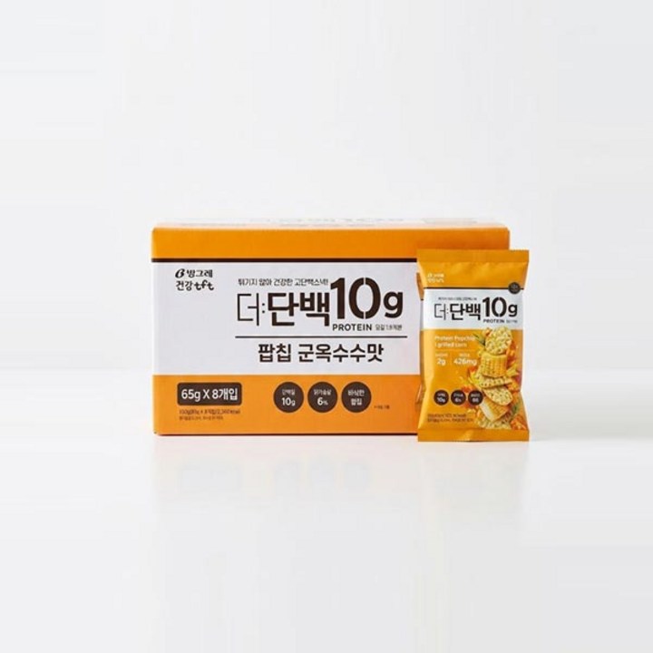 코스트코 더단백 프로틴칩 팝칩 세트 단백질 과자, 65g, 8개
