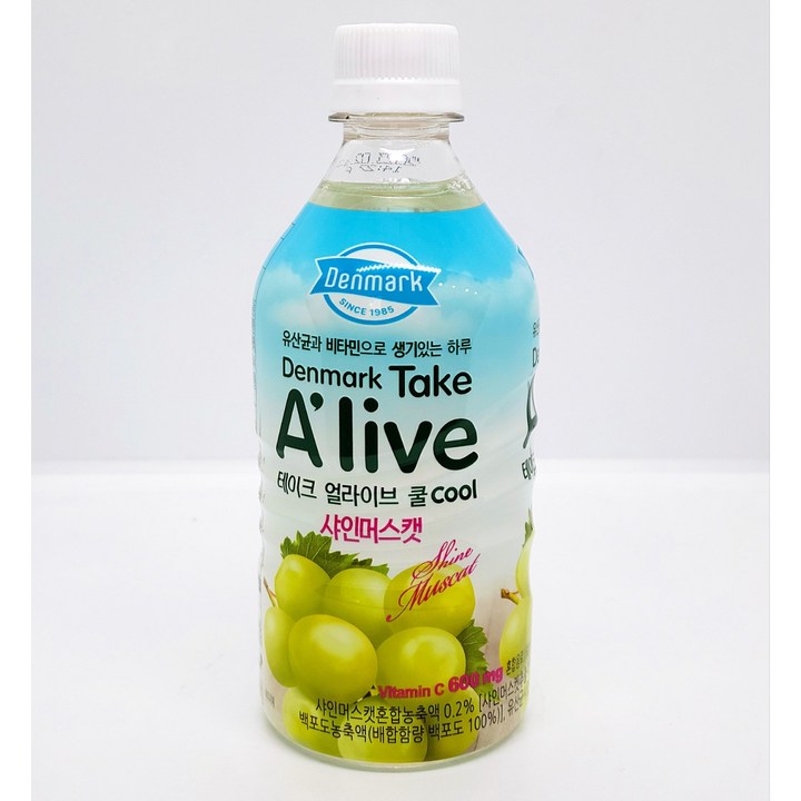 덴마크 테이크 얼라이브 쿨 샤인머스캣, 500ml, 24개