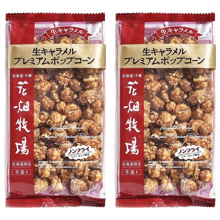 하나바타케 생 캐러멜 프리미엄 팝콘, 100g, 2개