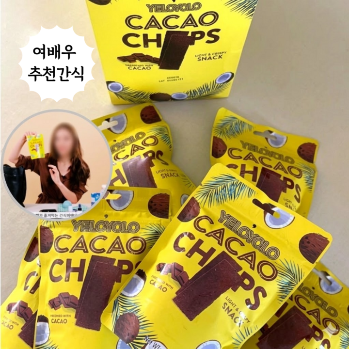 옐로욜로 카카오칩스, 25g, 3개