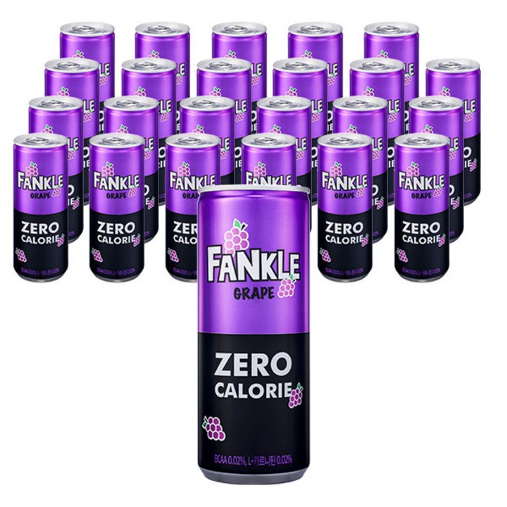 헬스헬퍼 팡클 제로 칼로리 사이다 포도맛, 240ml, 24개