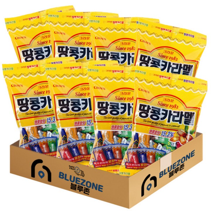 크라운 땅콩카라멜 120g 8개 세트, 5세트