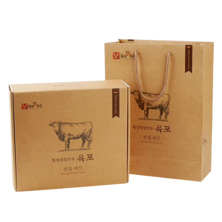 횡성축협한우 육포 선물세트, 1세트, 400g