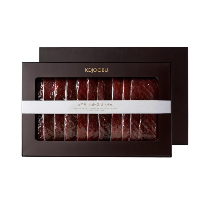 코주부 프리미엄 육포 + 쇼핑백 선물세트, 1세트, 600g
