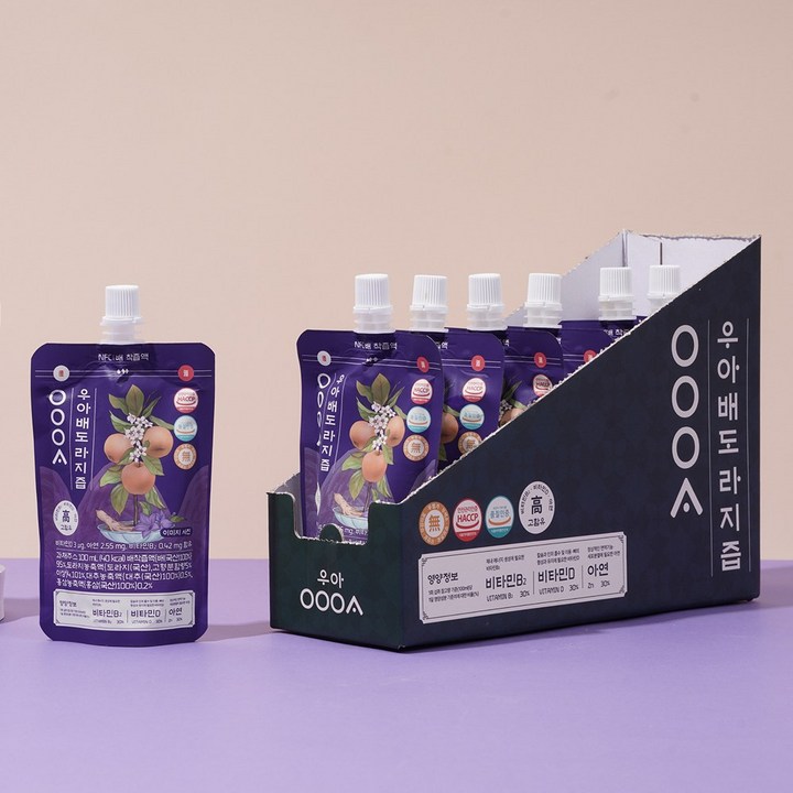 우아 배도라지즙, 1박스, 1L