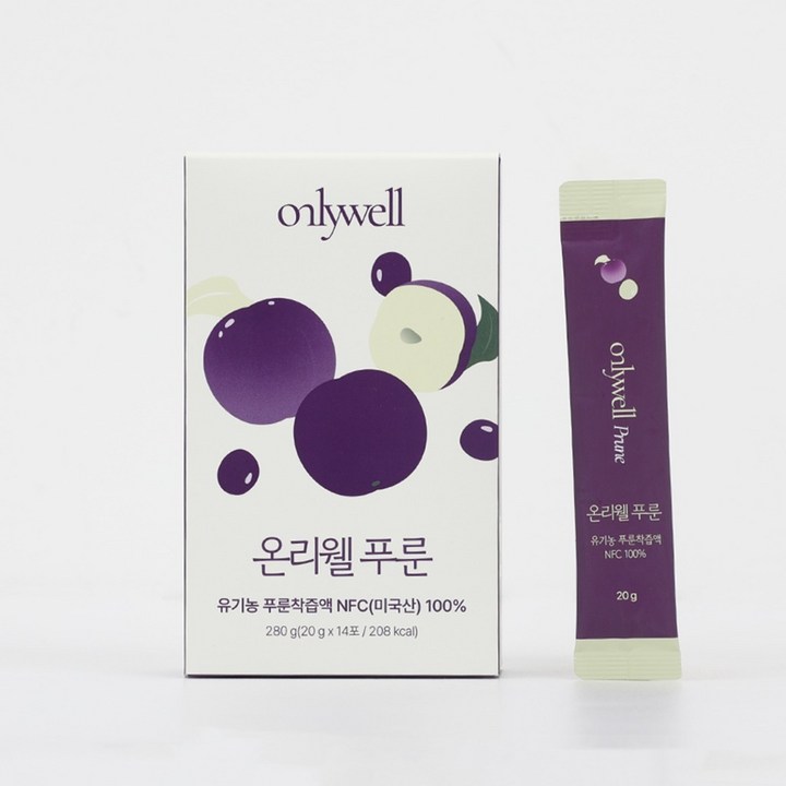 온리웰 소엘린 푸룬 고농축 앰플 유기농 NFC, 14개, 20ml