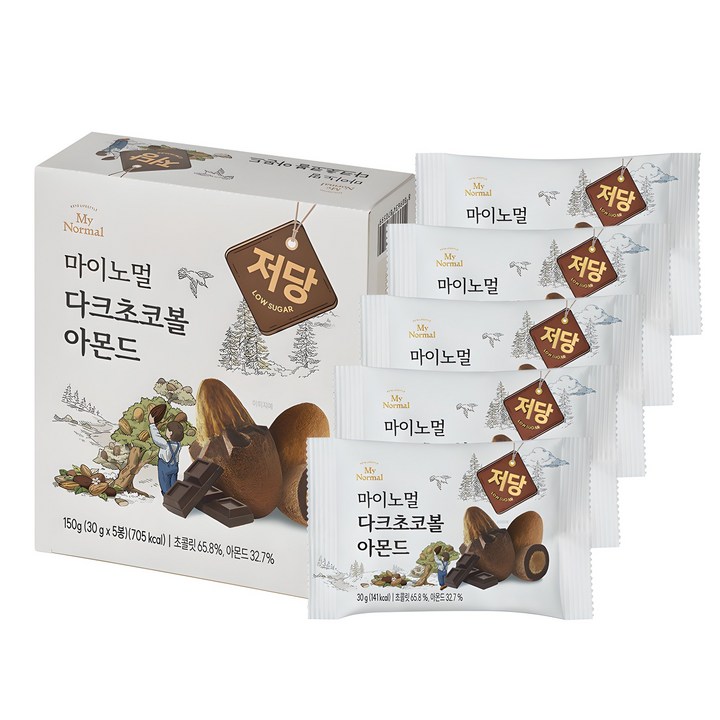 마이노멀 다크초코볼 아몬드, 150g, 1개