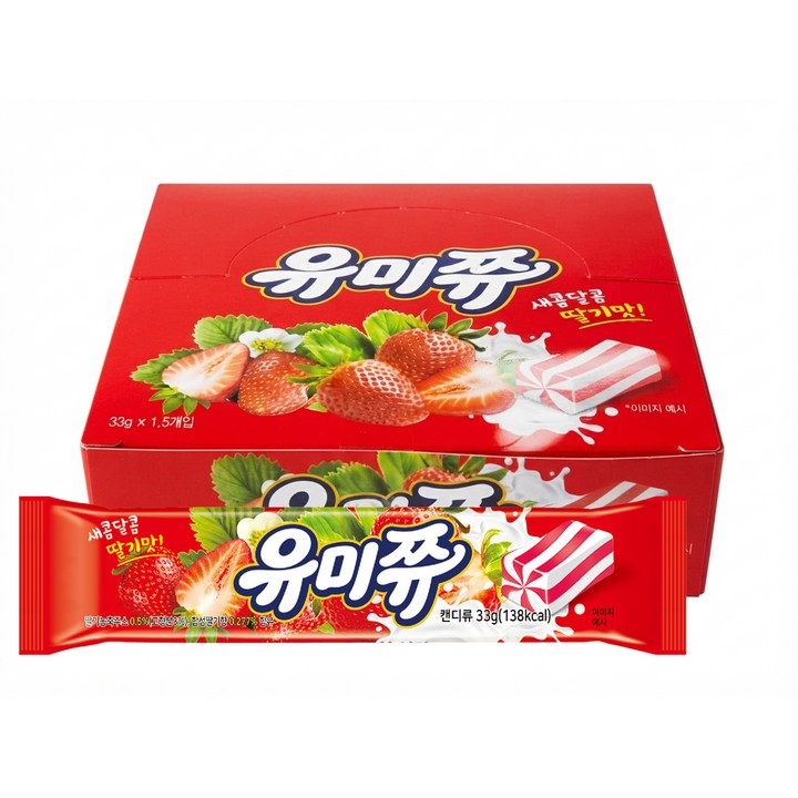 선우글로벌 유미쮸 딸기맛, 15개, 33g