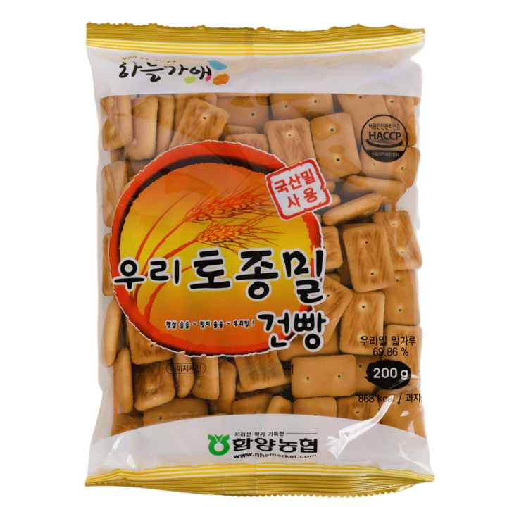 함양농협 하늘가애 우리토종밀 건빵, 1개, 200g
