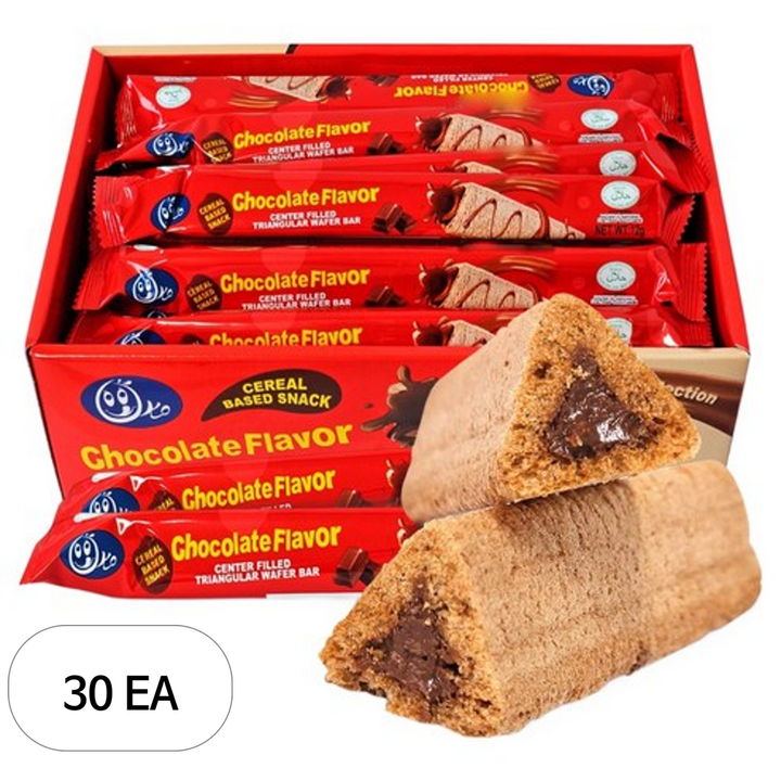 뉴트리오코 초콜릿맛 웨이퍼, 12g, 30개