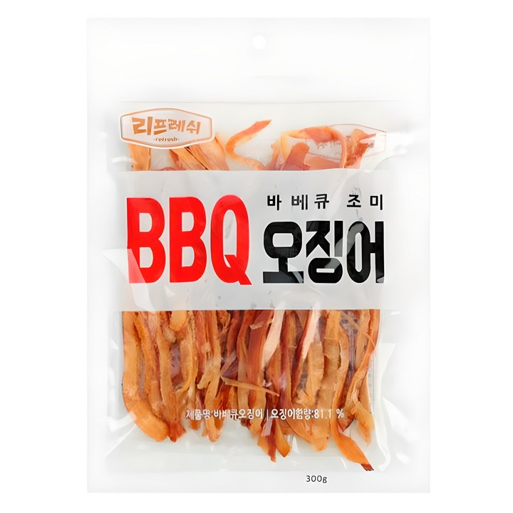 리프레쉬 바베큐 오징어, 1개, 300g