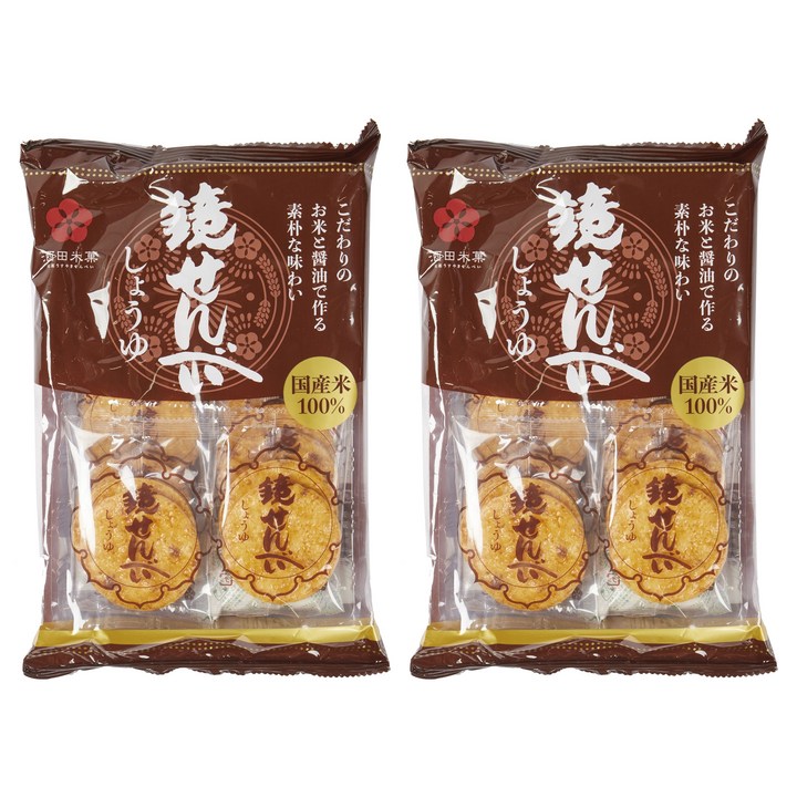Sakata rice confectionery 카가미 센베이 간장 10개입, 2개, 110g
