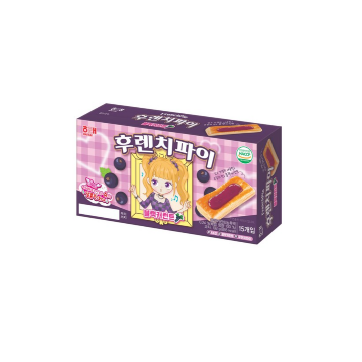 해태제과 후렌치파이 블랙커런트, 192g, 3개