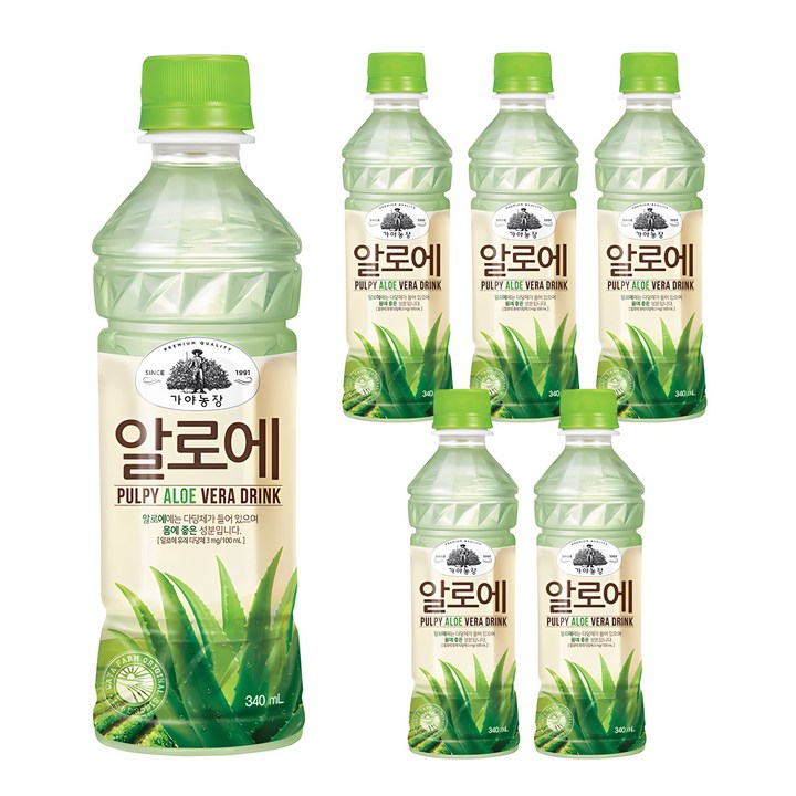 가야농장 알로에농장, 340ml, 6개