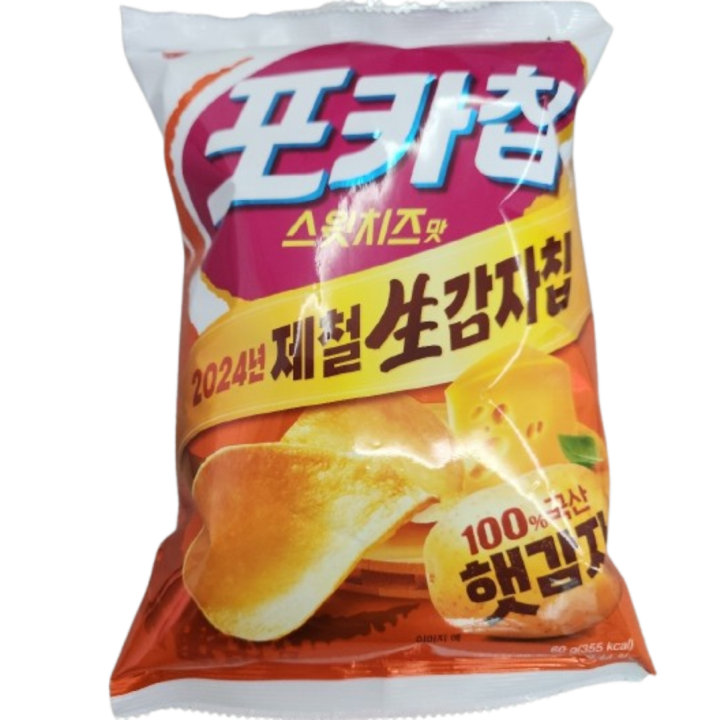 오리온 포카칩 스윗치즈맛 감자스낵, 60g, 3개