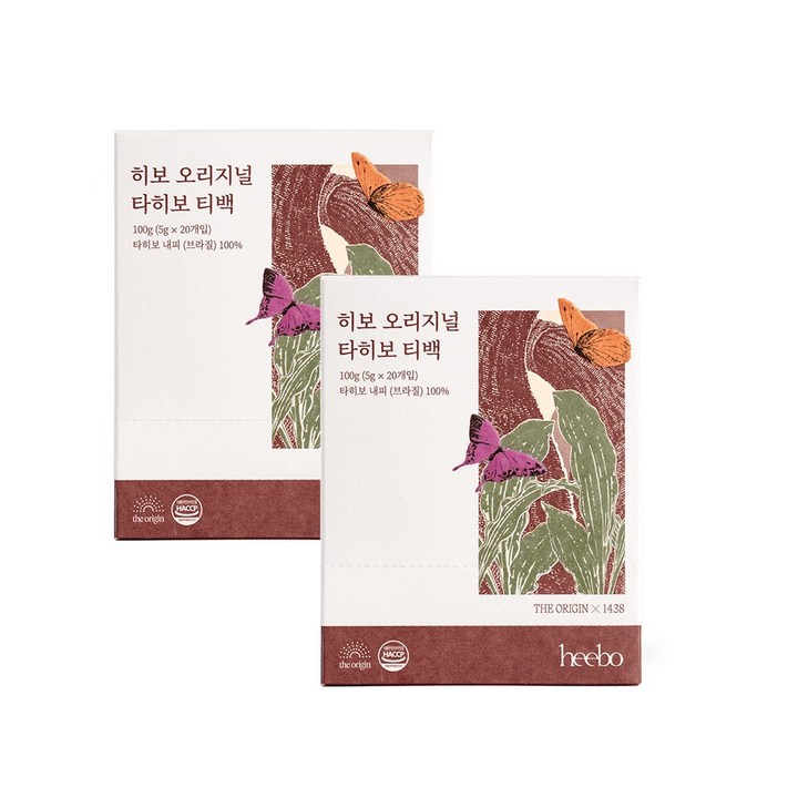 히보 오리지널 타히보 느림보차 티백, 2개, 100g