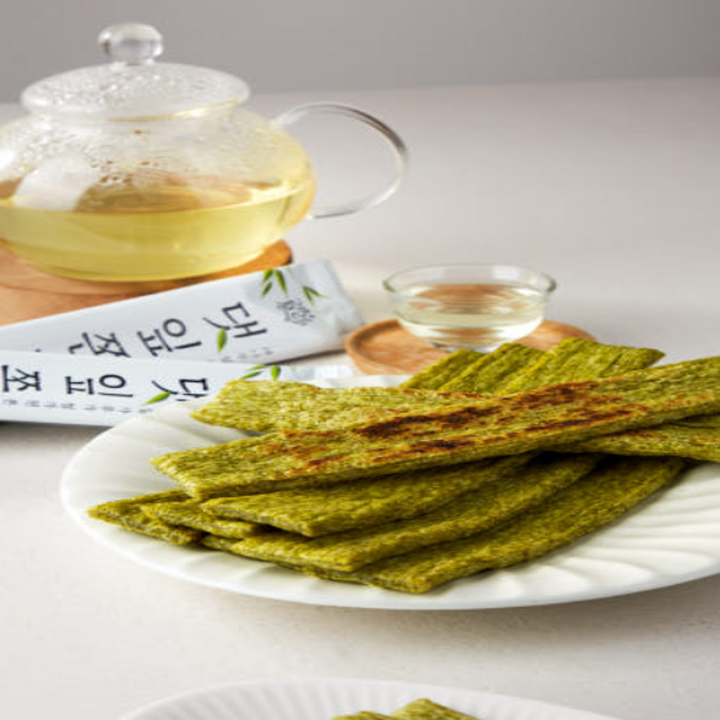 대나무 댓잎쫀드기 추억의과자 옛날과자 다이어트간식 곡물 곤약쫀드기 대나무잎차 korean traditional snacks [원산지:국산(전라남도 담양군)], 18g, 60개