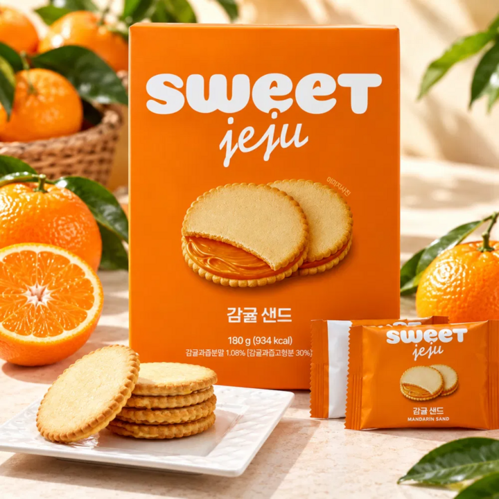 스윗제주 제주감귤 감귤샌드 만다린 180g, 1개