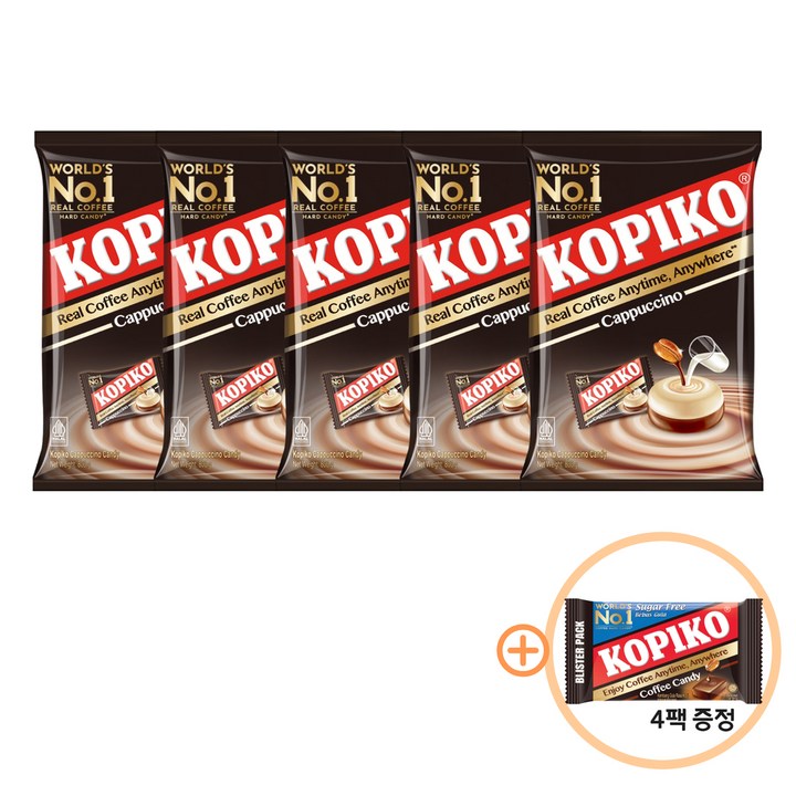코피코 카푸치노 캔디, 800g, 5개