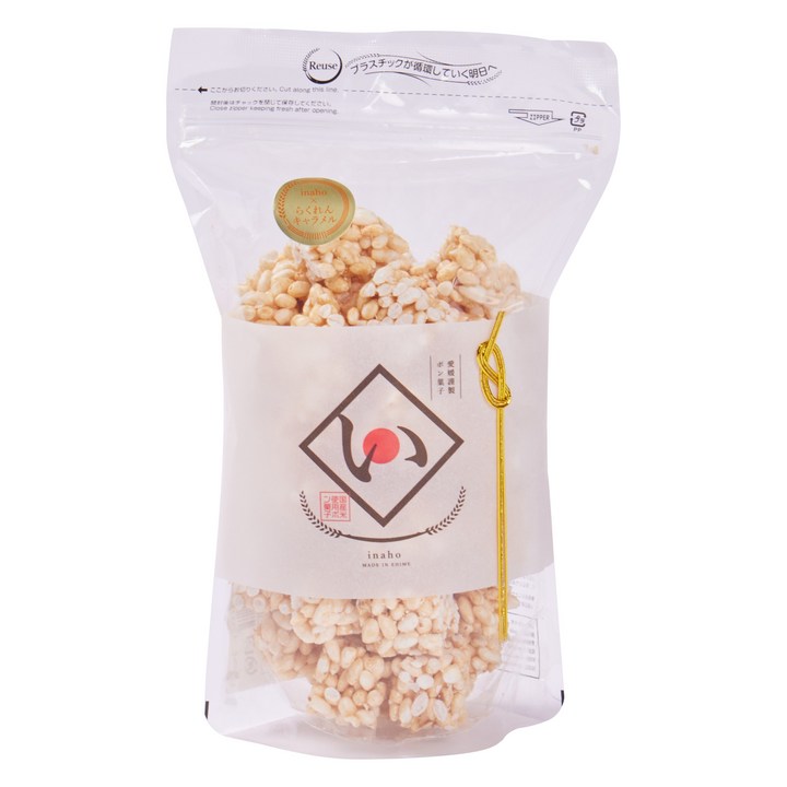 inaho 라쿠렌 카라멜 뻥튀기, 1개, 80g