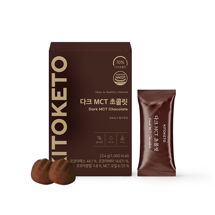 키토케토 다크 MCT 초콜릿, 224g, 1박스