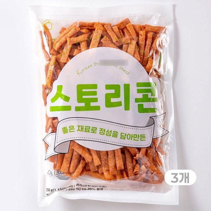 추억 가득 스토리콘, 3개, 250g